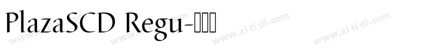 PlazaSCD Regu字体转换